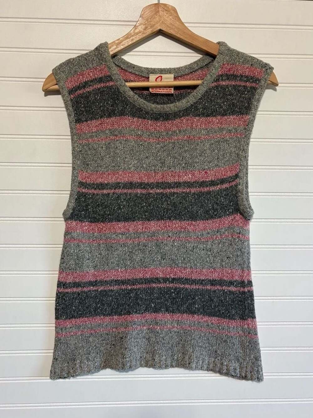 Vintage 70s/80s Silk/ Wool Blend Sleeveless Knit Top
